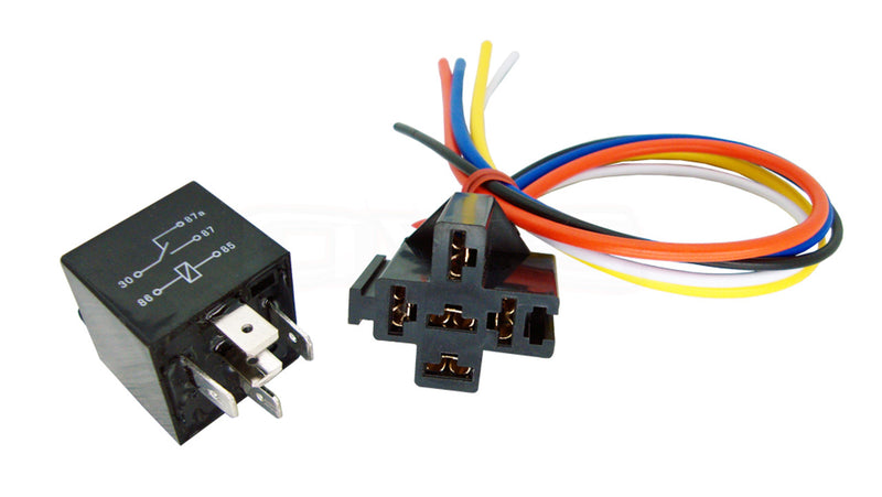 thumbnail image 2 of 12V 80A 5-Pin Heavy Duty Relay – With Power Socket & Wire, Universal, Made In USA 2 of 2