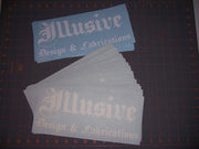 Illusive 11 X 4.5 Decal