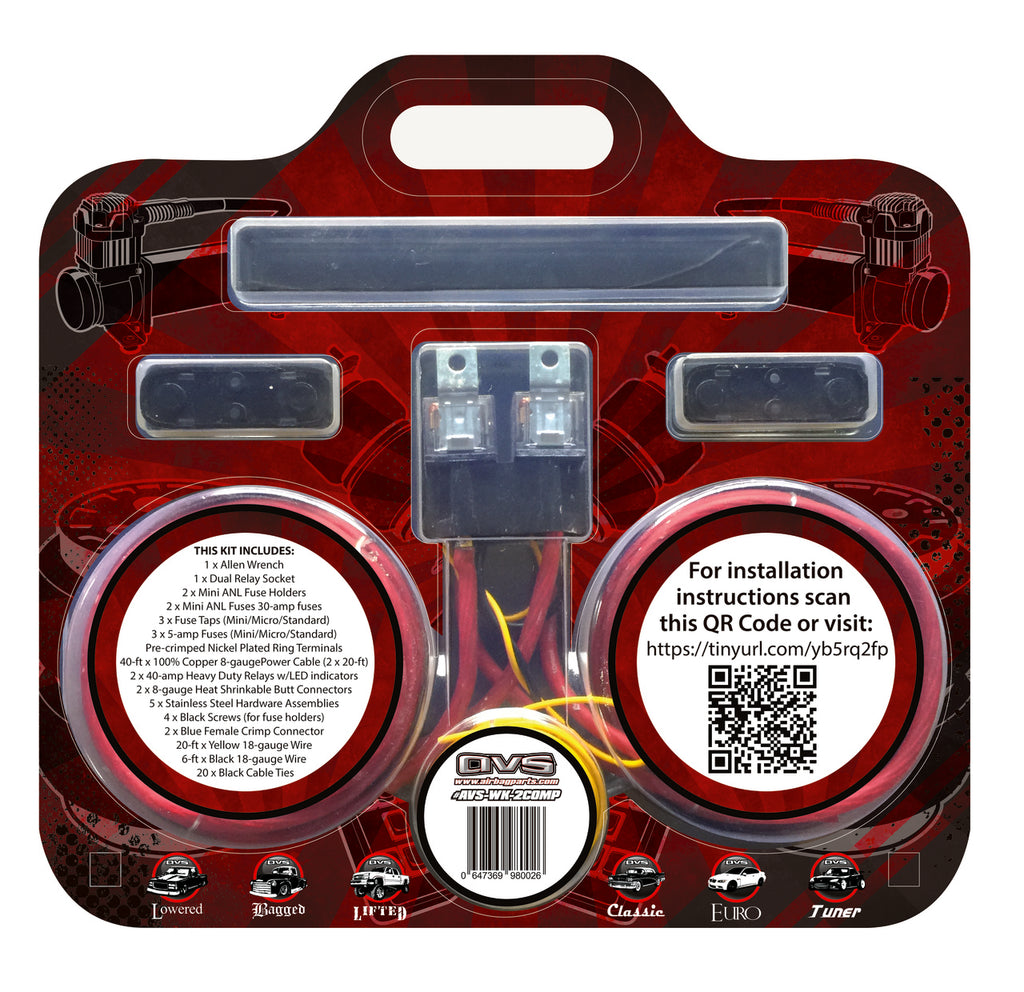 DUAL COMPRESSOR WIRING KIT BY AVS | Illusive Fabrication