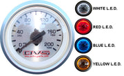 AVS Single Needle Silver Face Gauge